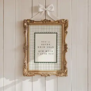 You'll Never Know Dear Nursery Wall Art  Cottagecore Kids Room Decor