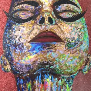 Meditation   Acrylic on canvas  36x48 Hanging Decor