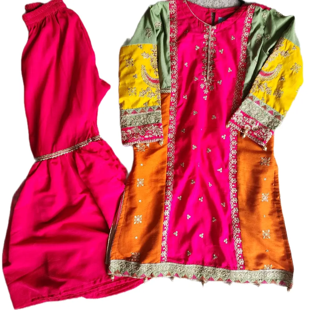 Chiffon and Silk partywear Pakistani suits