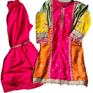 Chiffon and Silk partywear Pakistani suits