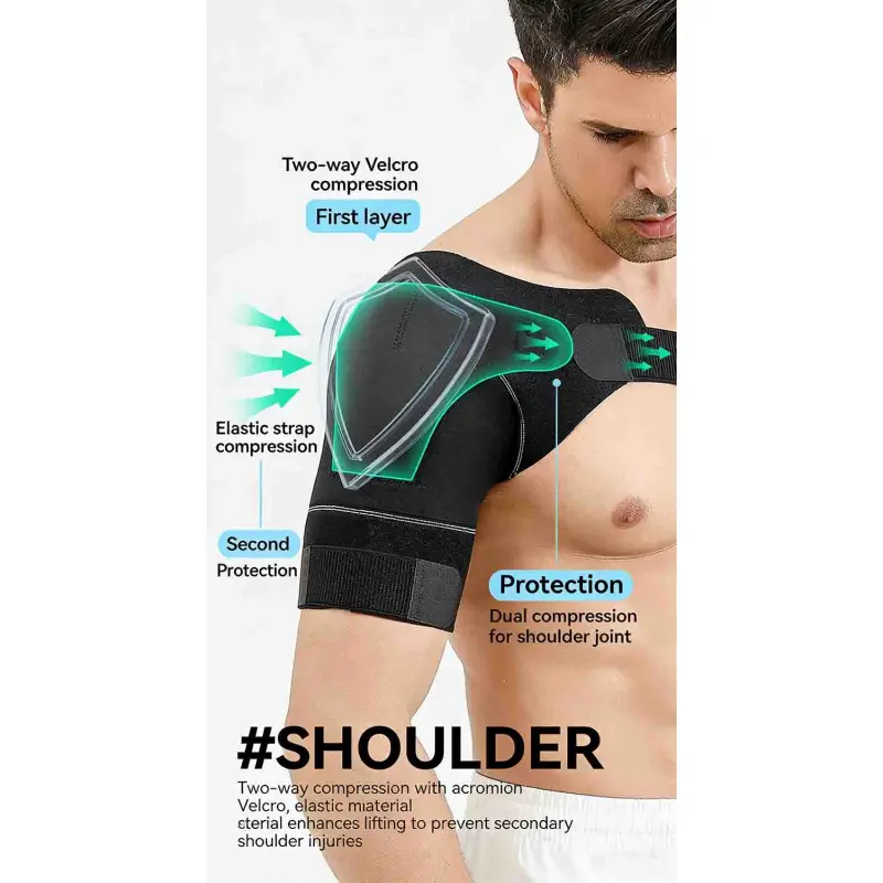 Sports and outdoor joint anti-dislocation shoulder strength bench press shoulder strap fitness shoulder stabilizer support for men Adjustable Shoulder Brace