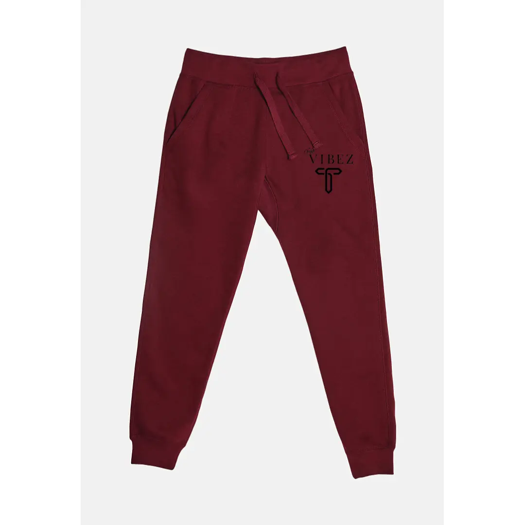 Burgundy Premium Fleece Joggers