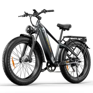 E·Bycco DAHON 2000W peak electric bicycle, 48V 20Ah battery, max speed up to 32 mph, 26" fat tires, front suspension, hydraulic brakes, mountain/outdoor e‑bike, torque sensor, UL certified electric bikes
