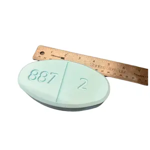 Estrogen Pill Giant Novelty Pill Plastic 3D Printed Comically Large