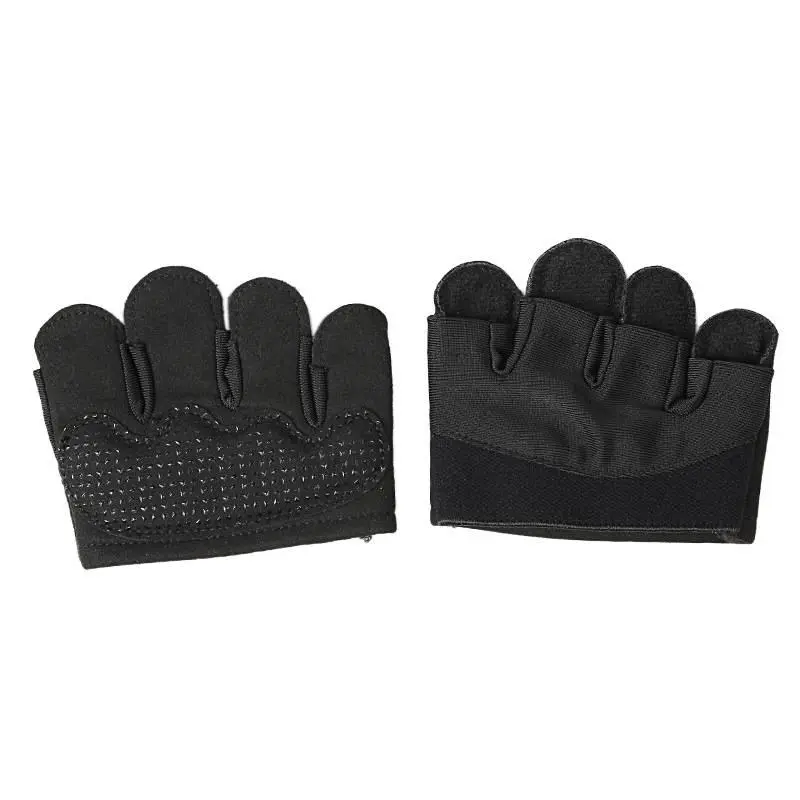 Fitness Sweat-Absorbing Breathable Weightlifting Yoga Sports Four-Finger Gloves Silicone Non-Slip Barbell Half-Finger Gloves