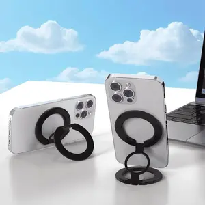 Stand For Tablet Magnetic 3 Sections Double Sided Magnetic Suction Ring Phone Handphone Popsocket Magsafe Ipad Holder Double
