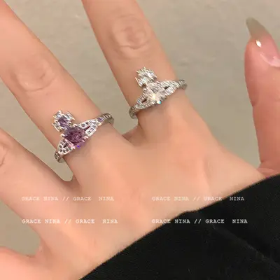 アクセサリー Vivienne Westwood Orb Ring Purple Gem Vivienne