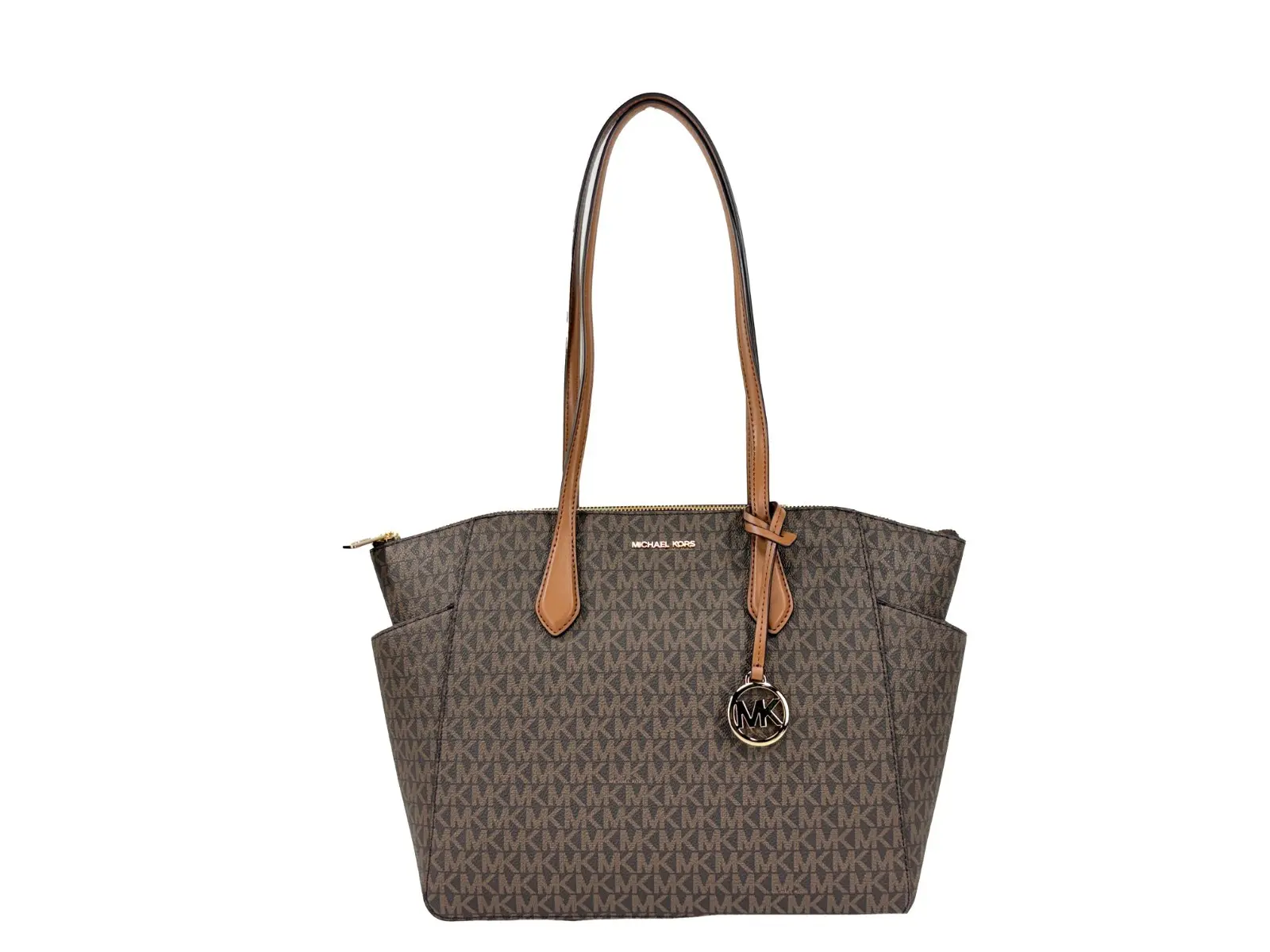 Pre-owned MICHAEL KORS Pvc Tote Bags Marilyn Medium Signature Tote Bag Women's Purse