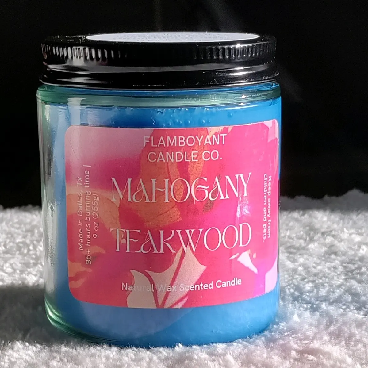 Mahogany Teakwood Scented Candle 9 Oz, Woodsy Scented Candle, Unisex, Masculine, Home Aroma Freshener Decor Perfume Decoration Ornaments