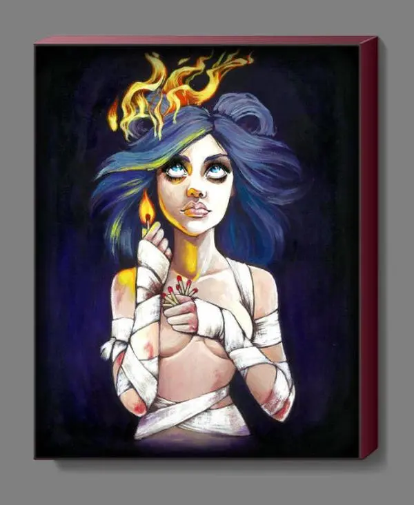 'Fire Starter' 11x14 stretched canvas print