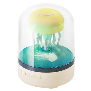 RGB Jellyfish Desktop Bluetooth Speaker with Subwoofer, White Noise Audio Device, Creative Gift for Electronics Enthusiasts