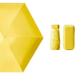 Mini Umbrella for Travel, Small Umbrella for Purse with Case for Sun and Rain
