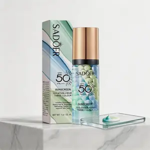 3-in-1 Face Primer & Sunscreen SPF50+ | Color Correcting, Oil Control, Moisturizing Base for Flawless Skin