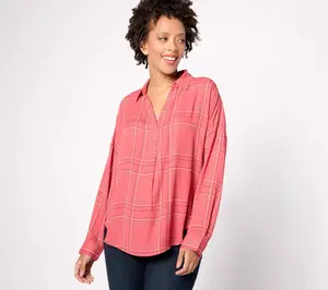 NYDJ Becky Blouse- Brentford Plaid