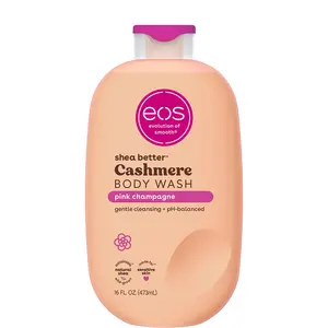 Eos Shea Better Cashmere Body Wash, Pink Champagne, Moisturizing and Nourishing, Ph Balanced Creamy Gel Formula, Paraben & Phthalate Free, Sensitive Skin,16 Fl Oz eos