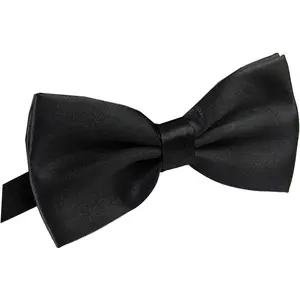 Men's Pre Tied Bow Ties for Wedding Party Fancy Plain Adjustable Bowties Necktie