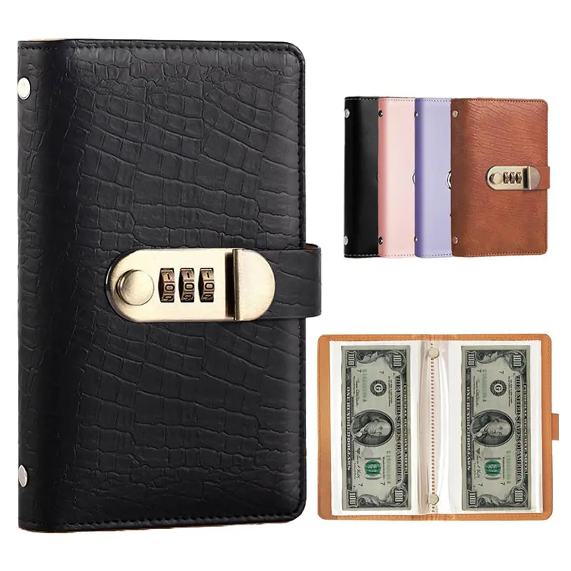 100 Envelope Savings Challenge Binder,with Password Lock,Money Saving Binder Book,Cash Envelopes for Budgeting,Budget Planner Binde r,from 30 Days to 52 Weeks,to Save $500,$5,050 and $10,000