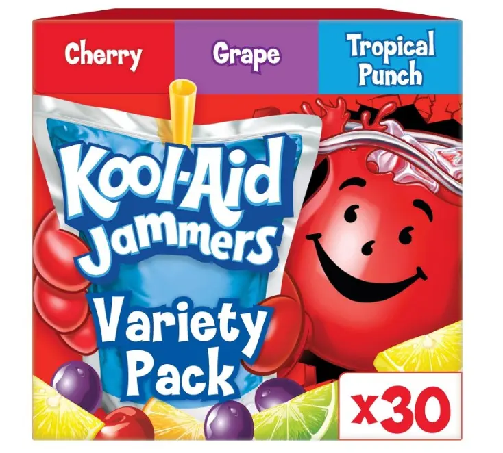 Kool-Aid Variety Pack, 30 ct Box Tropical Punch, Grape & Cherry, 6 fl oz