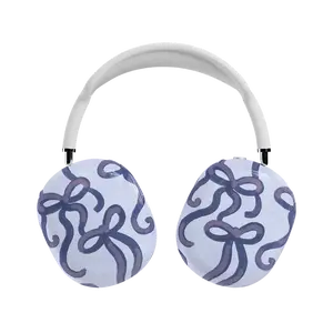 Casely AirPods Max Case | Snap-On Hard Shell Covers | Love Me Knot | Blue Bow