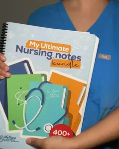 Nursing Study Notes Bundle, 400+ Pages RN Study Guide, Student Nurse Exam Prep, Clinical Review & Coursework Help