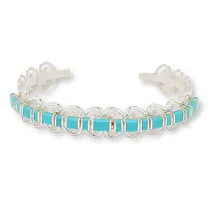 Mine Finds by Jay King Sterling Silver Campitos Turquoise Cuff Bracelet