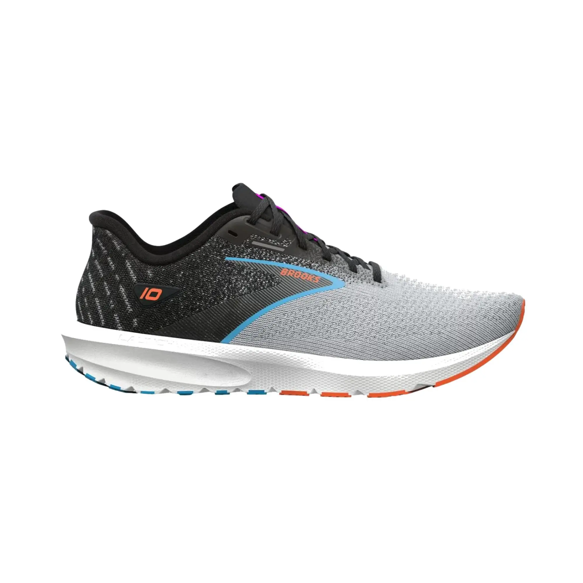Brooks Launch 10 Black / Grey / Orange Clown Fish  110409-1D-019 Men's