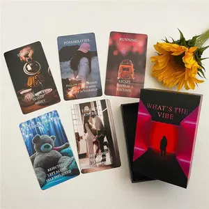 Vibe Oracle Cards Deck, Oracle Cards for Beginners, Oracle Deck Used for Career and Life Relationships, Twin Flame, Soulmate, Karmic Connection