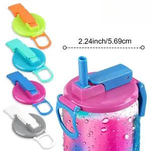 PopLid Soda Can Lids 4-Pack  - BPA-Free Reusable Can Covers, One-Click Open, Leakproof & Airtight Seal To Keep Drinks Fresh ,SummerVibes