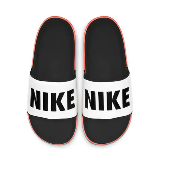 Unisex Letter Print Slide Sandals Two Tone Open Toe Slip On Slippers Cushioned Soft Sole Non Slip Summer Shoes For Shower Beach Casual Daily Walking