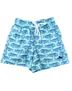 Blue Fish Swim Shorts