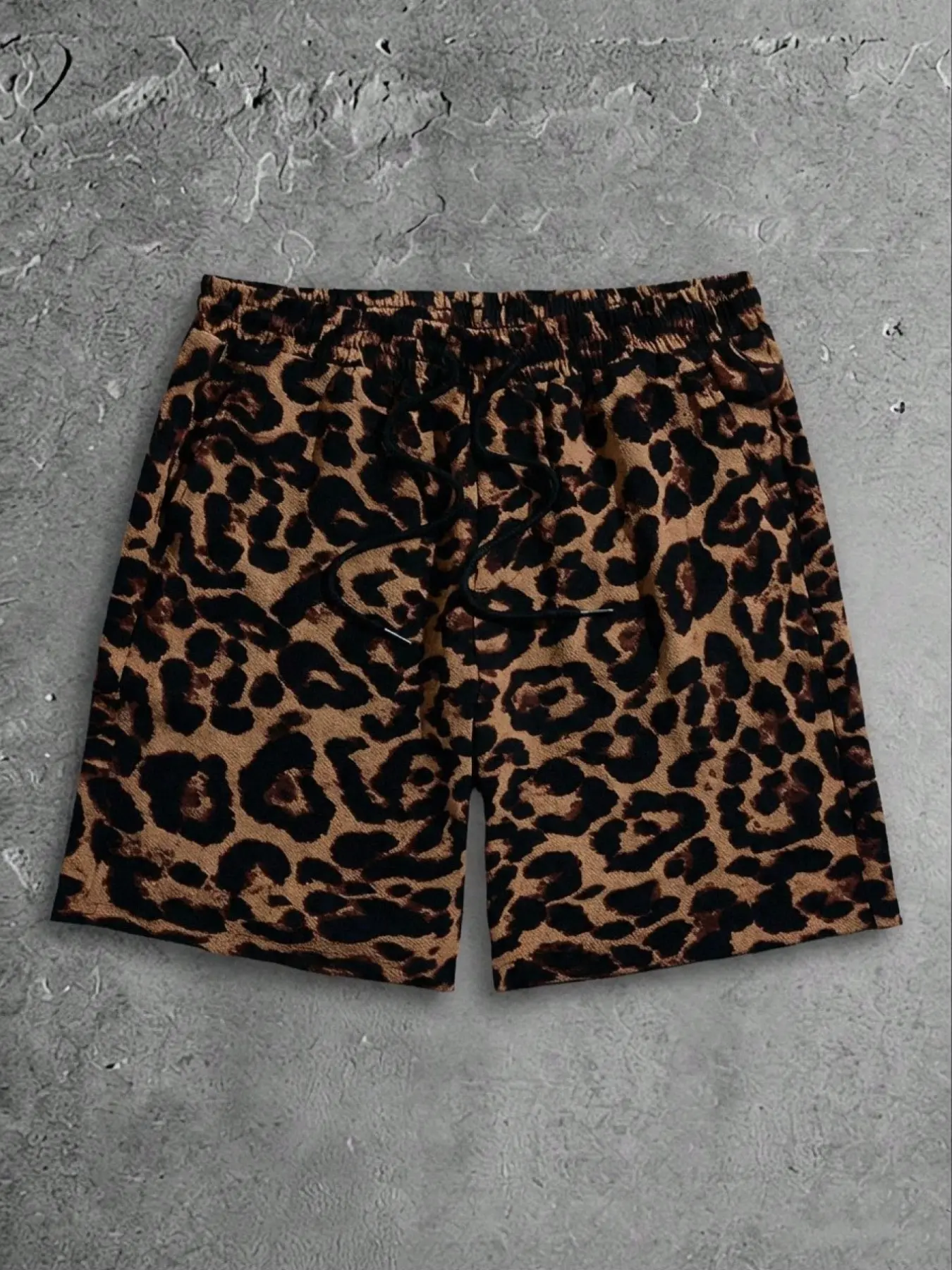 Men's Fashion Leopard Print Fitted Casual Shorts, Perfect for Work and Travel, Ultimate Comfort for Daily Wear, Stylish and Versatile