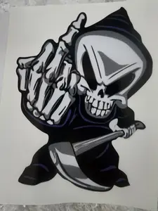 Skeleton Reaper Cup Decal