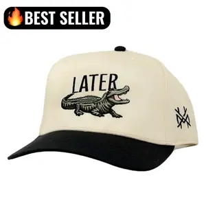 Later Gator MadHatter's Embroidered Snapback Adjustable (Up To A Size 8 Head) Premium Trucker Hat