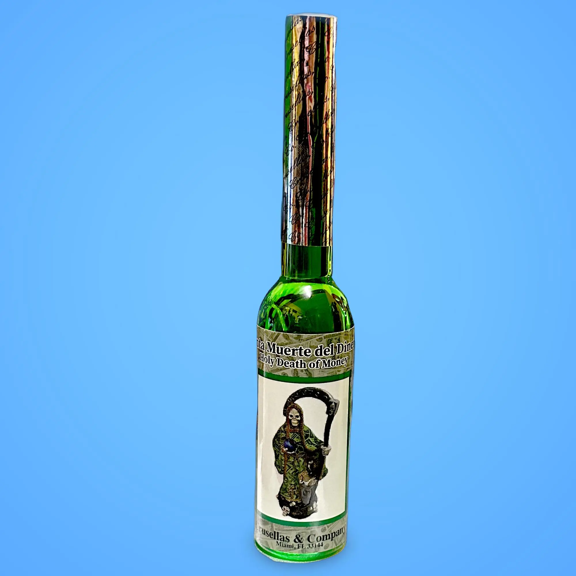 Santa Muerte cologne green