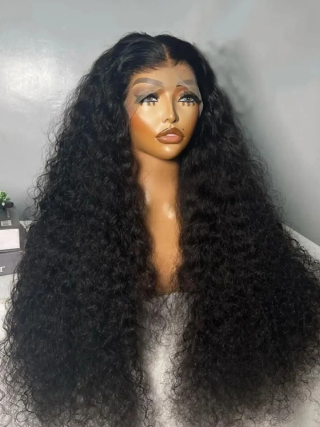 26 Inch Long Soft Curly Hair Lace Front Wig, Pre-Combed Baby Hair, Suitable for Women Daily Wear 13x4, Natural Daily Wig, Glueless Half Wig, Lace Closure Wig, Curly Frontal Wigs