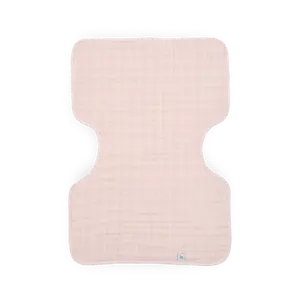 Cotton Muslin Burp Cloth - Light Pink