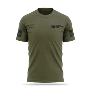 [SHERIFF] Cotton Blend Shirt [GRN/BLK]