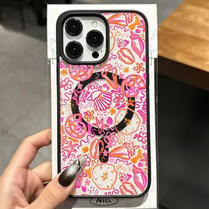 Pink Seashells Pattern Phone Case， Vibrant Coastal Summer Style for iPhone 17 16 15 14 13 12 11 Plus Pro Max， Perfect Holiday Gift.