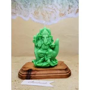 Buddha Elephant Candle Ganesha