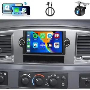 [2+64G] 6.2 Inch For Dodge Ram 1500 (06-08),Chrysler 300C (05-07),Chrysler PT Cruiser,Dodge Magnum,Jeep Commander/Patriot, Jeep Grand Cherokee Android Car Stereo WiFi Wireless Carplay Android Auto, Fathersdaygift