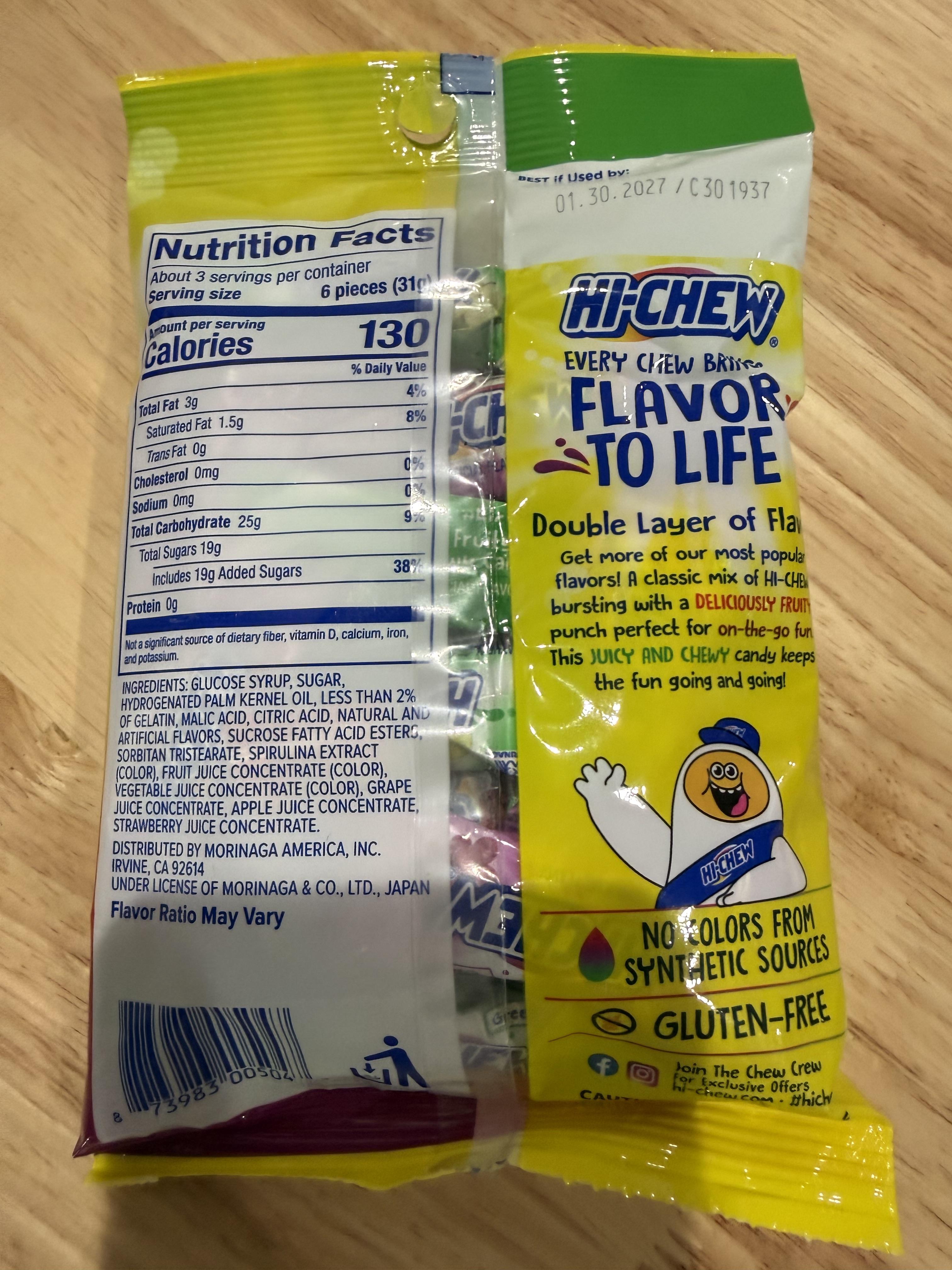 HI-Chew Sweet and chew fruity