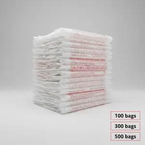 T-Shirt Thank You Plastic Grocery Store Shopping Carry Out Bags 11.5" x 6.5" x 22