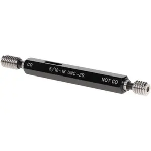 SPI Plug Thread Gage: 5/16-18 Thread, 2B Class, Double End, Go & No Go Handle Included 34-381-4, Mechanical Hardware
