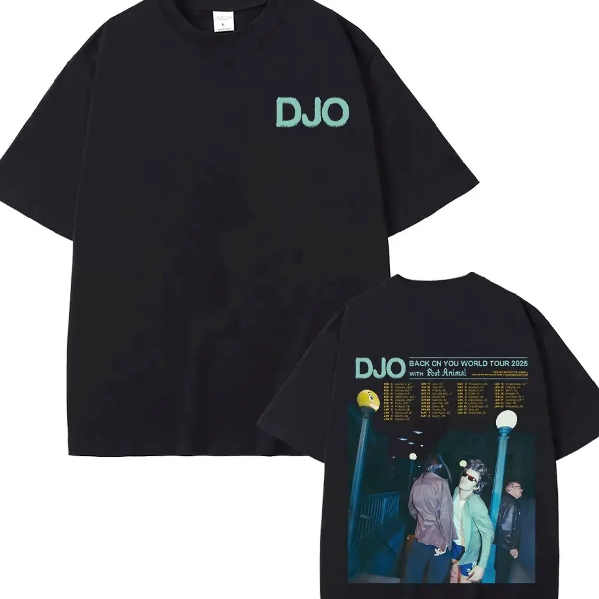 Djo Back on You World Tour 2026 T-shirts Joe Keery New Fans Gift Tee-shirt Unisex Oversized Cotton Streetwear Summer Casual Tops 60A
