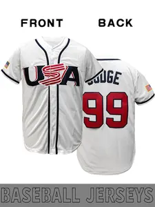 Men's 2026 New #99 Baseball Jersey, “USA”Letter Embroidered High-Quality Sportswear, Casual Loose-Fitting Short Sleeve Top