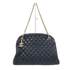Pre-owned CHANEL Leather Tote Bags Just Mademoiselle Bag Quilted Lambskin Large JV00187 NO1
