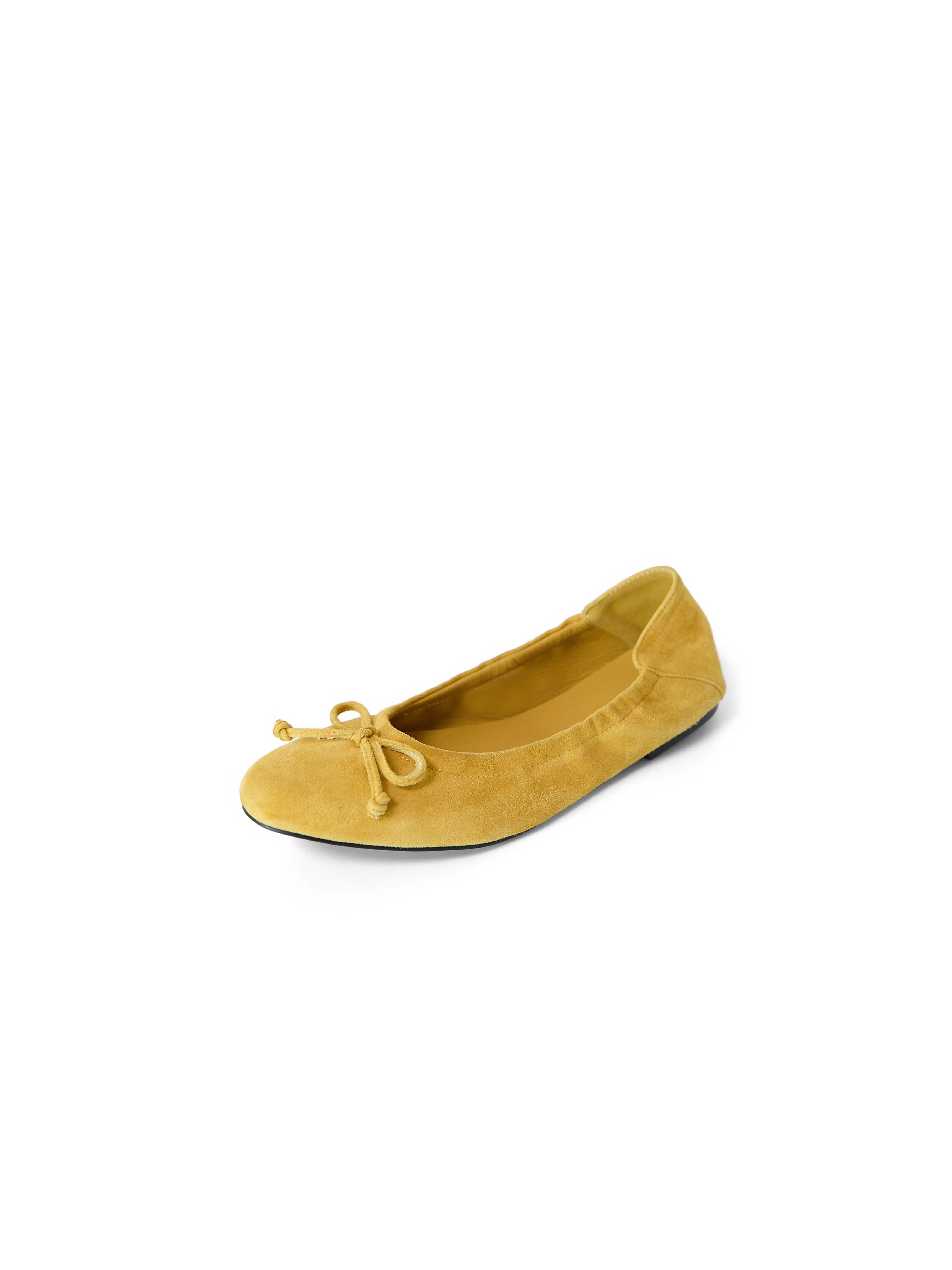 Women's Genuine Lambskin Leather Ballet Flats - Round Toe, Bow Detail Slip-On Footwear, Soft Foldable Walking Shoes for Work, Casual Wear