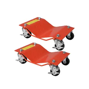 Garvee Set of 2 Heavy Duty Car Wheels with Brakes, 4000 lbs/1814 kg, Stake Tire Set for Cars, Trucks, Trailers, Boats, Motorcycles