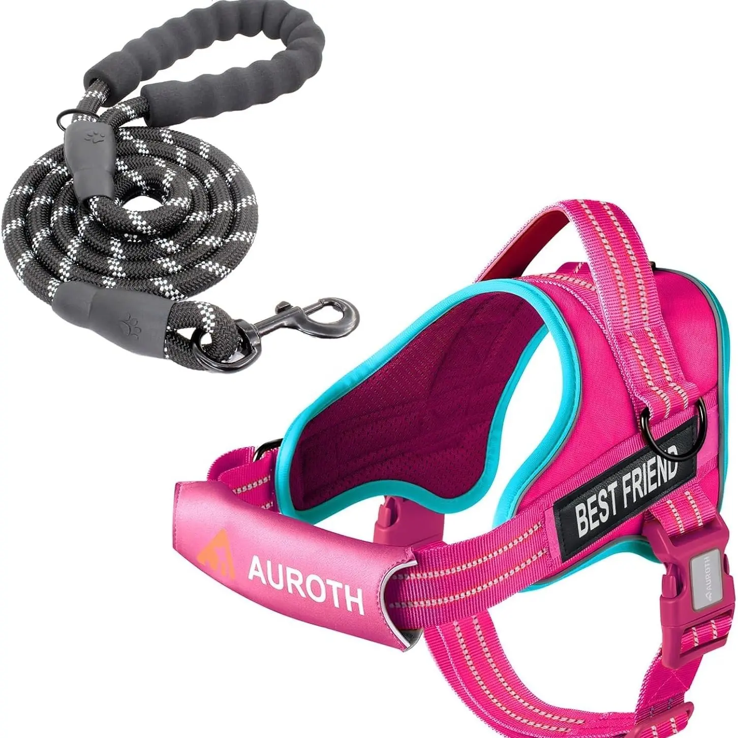 Leash Set-Rose Red