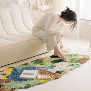 Peach Blossom Fairy Island Rug - Non-Slip Polyester Carpet tufted runner rugs